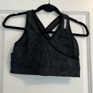 Gymshark adapt animal print sports bra. Matching leggings listed for sale